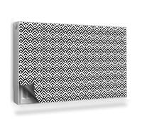 Copertura per Radiatore 100x60 cm Montaggio Facile Senza Viti o Colla Tappetino Magnetico per Termosifone Decorazione per Interni - Motivo Geometrico, Astratto, Quadrati