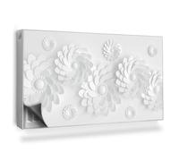 Copertura per Radiatore 110x60 cm Montaggio Facile Senza Viti o Colla Tappetino Magnetico per Termosifone Decorazione per Interni - Fiori Geometrici semplificati, Origami