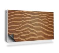 Copertura per Radiatore 110x60 cm Montaggio Facile Senza Viti o Colla Tappetino Magnetico per Termosifone Decorazione per Interni - Modelli sulla Struttura delle Dune di Sabbia del Deserto