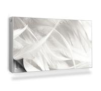Copertura per Radiatore 110x60 cm Senza Viti o Colla per Termosifone Tappetino Magnetico Decorazione per Interni Montaggio Facile - Piume Delicate e Luminose, Stile Boho