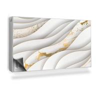 Copertura per Radiatore 110x60 cm Tappetino Magnetico Montaggio Facile per Termosifone Decorazione per Interni Senza Viti o Colla - Composizione Astratta Luminosa in Onde Piatte