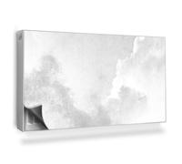 Copertura per Radiatore 110x60 cm Tappetino Magnetico Montaggio Facile per Termosifone Decorazione per Interni Senza Viti o Colla - Nuvole su calcestruzzo, Struttura Grezza e Cielo