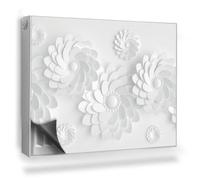 Copertura per Radiatore 80x60 cm Montaggio Facile Senza Viti o Colla Tappetino Magnetico per Termosifone Decorazione per Interni - Fiori Geometrici semplificati, Origami