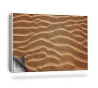 Copertura per Radiatore 90x60 cm Montaggio Facile Senza Viti o Colla Tappetino Magnetico per Termosifone Decorazione per Interni - Modelli sulla Struttura delle Dune di Sabbia del Deserto