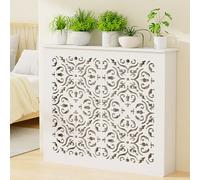 Copertura Per Radiatore Decorativa, Mobili Copertura Per Radiatore Bianca, Decor Da Mobili Ripiano Di Stoccaggio Rivestimento Copertura, Copertura Per Il Termosifone Protezione Radiatore(100x100x20cm/