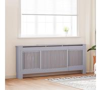 vidaXL Copertura per Radiatore Grigia in MDF 205 cm