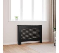 Copertura per Radiatore Nera 112x19x81,5 cm in MDF
