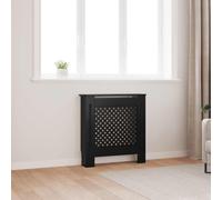 VIDAXL - Copertura per Radiatore Nera in MDF 78 cm