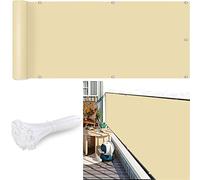 Copertura per recinzione da balcone, 110 x 600 cm, protezione UV, resistente al sole e al vento, con occhielli e occhielli per uso in cortile, patio e portico