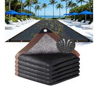 Copertura per Rete a Foglie Rettangolari 4x8m,Coperturas in Rete Invernale per Piscina con Occhielli,copertura per piscina&Protezione Solare,Blocca Le foglie e i Detriti Caduti(3x6m(10x19.6ft))