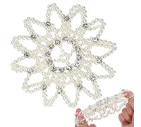 Copertura Per | Rete Per Capelli Con Perle E Strass | Per Acconciature Con Fermacoda | Soluzione Rapida Per Lavoro Danza Performance Palco Matrimonio Sport Eventi Formali