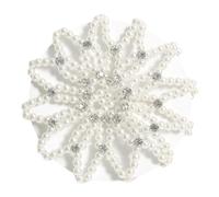 Copertura per, rete per capelli con strass e perle, per lo styling per feste, sport, lavoro, correzione rapida, danza, performance, palcoscenico, eventi formali