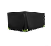 Copertura per rimorchi esterni costruita con tessuto in poliestere Oxford 420D garantisce una protezione persistente contro pioggia, vento e esposizione ai raggi UV (nero)