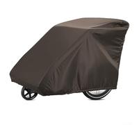 Copertura per rimorchio bici per bambini, impermeabile e antipolvere, protezione per tutte le condizioni atmosferiche per rimorchi (marrone)