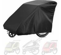 Copertura per Rimorchio Bici per Thule Chariot Sport 2 Double 2024- | 420D Oxford, Protezione UV, Design con Coulisse, Antivento, per rimorchio per bicicletta, rimorchio per cani
