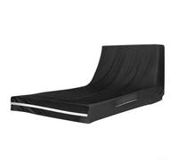 Copertura per rimorchio ribaltabile resistente in materiale Oxford 210d nero, progettata per unità da 2,1 x 3,7 m, lato posteriore più copertura per porta rampa, impermeabile, antivento, resistente ai