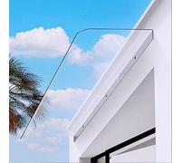 Copertura per Riparo Antipioggia per Finestra Invisibile per Giardino All'aperto, Tenda da Sole per Esterni con Baldacchino per Porta D'ingresso, Tenda da Sole Resistente Ai, 50x220cm/20 x87