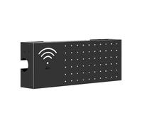 Copertura per Router | Copertura multifunzionale in acciaio al carbonio per montaggio a parete - Montaggio a parete per router | per dispositivi elettronici rete soggiorno TV Desktop