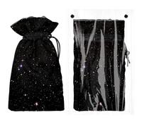 Copertura per rubinetto da esterno con galassia nera per l'inverno, 27,9 cm di altezza x 17,5 cm di larghezza, borsa protettiva antigelo per rubinetti da parete esterni, set da 2