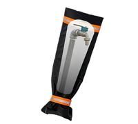 Copertura per rubinetto da esterno - copertura nera pesante, scudo termico impermeabile per rubinetto, protezione antigelo per tubi, resistente alle intemperie per strato resistente, portico per