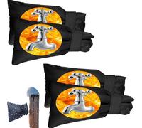 Copertura per rubinetto esterno antigelo, impermeabile e ispessita, copertura per rubinetto da esterno per l'inverno, realizzata in Oxford 420D, grandi rubinetti esterni isolati contro lo scoppio del