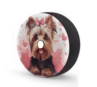 Copertura per ruota di scorta con papillon con foro per telecamera di riserva, impermeabile, adatta per rimorchi, camper, SUV, camion e molti veicoli da 15 pollici