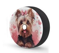 Copertura per ruota di scorta con papillon con foro per telecamera di riserva, impermeabile, adatta per rimorchi, camper, SUV, camion e molti veicoli da 40,6 cm