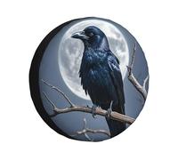 Copertura per ruota di scorta impermeabile anti-UV, copertura per ruota di scorta notturna con coulisse resistente copertura protettiva per pneumatici per camion, SUV, rimorchio, camper, auto da 17