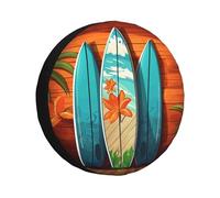 Copertura per ruota di scorta impermeabile anti-UV, copertura per ruota di scorta per tavola da surf su gomma in legno con coulisse, copertura protettiva per pneumatici resistenti, per camion, SUV