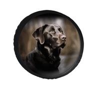 Copertura per ruota di scorta Labrador Retriever, in pelle PVC, antipolvere, impermeabile, per camper da 28 pollici, camper, camion, SUV, adatto per diametro da 28 a 34 pollici
