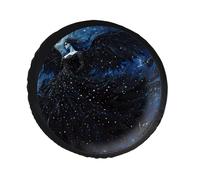 Copertura per ruota di scorta universale impermeabile con motivo della Dea Oscura, ideale per roulotte e camper.