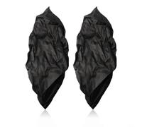Copertura per ruote per pattini da ghiaccio e pattini a rotelle, design con fascia elastica, protezione antipolvere per pattini con ruote da 4 x 72 mm-4 x 90 mm, facile da pulire, nero