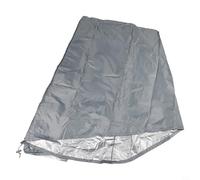 Copertura per scala per piscina all'aperto, per piscine fuori terra, tessuto Oxford 210D resistente, con doppia apertura laterale con cerniera, fibbia antivento (grigio)