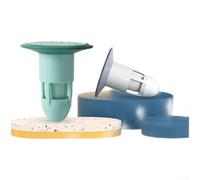 Copertura per scarico a pavimento in ABS resistente al profumo con nucleo multifunzione per scarichi da bagno da 37-75 mm, capelli e detriti per intercettore, guarnizione dell'acqua a forma di U per