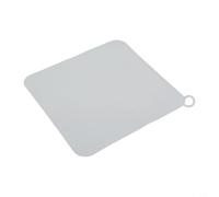 Copertura per scarico a pavimento in silicone per bagno e lavello con guarnizione ispessita per evitare traboccare e mantenere la stabilità sott'acqua (bianco, 20 cm)