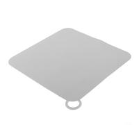 Copertura per scarico a pavimento in silicone spesso, progettata per lavello e bagno, guarnizione flessibile e stabile per evitare traboccamenti e mantenere pulita l'area di scarico (bianco, 15 cm)