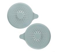 Copertura per scarico doccia con aspirazione, filtro per lavello in silicone, protegge contro gli intasamenti dei capelli, per bagno, lavello della cucina e scarico della vasca (verde)