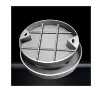 Copertura per scarico rotonda resistente, copertura da incasso per patii, vialetti, marciapiedi, copertura di accesso durevole con base