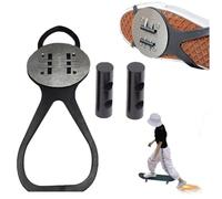 Copertura per scarpe in pietra focaia scintillante, per skateboard e moto, strumento per la scintilla di attrito della bicicletta, accessori per skateboard, copriscarpe a pressione per freno a pedale