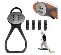 Copertura per scarpe in pietra focaia scintillante, per skateboard e moto, strumento per la scintilla di attrito della bicicletta, accessori per skateboard, copriscarpe a pressione per freno a pedale