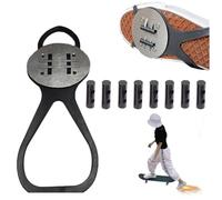 Copertura per scarpe in pietra focaia scintillante, per skateboard e moto, strumento per la scintilla di attrito della bicicletta, accessori per skateboard, copriscarpe a pressione per freno a pedale