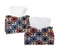 Copertura per scatola di fazzoletti con pittura astratta, porta fazzoletti rettangolare decorativo per il viso, dispenser per tovaglioli per bagno, cucina, tavolino da caffè auto