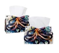 Copertura per scatola di fazzoletti per pittura a inchiostro, rettangolare, porta fazzoletti decorativo per il viso, per bagno, cucina, tavolino da caffè, auto