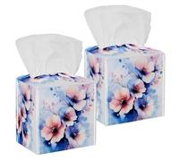 Copertura per scatola di fazzoletti per pittura ad acquerello, porta fazzoletti quadrati decorativi per il viso, dispenser per tovaglioli per bagno, salotti, banconi da toeletta