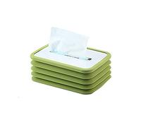 Copertura per scatola di fazzoletti, rettangolare in silicone, porta fazzoletti per pressatura automatica, non luminosa e luminosa, accessorio decorativo per casa, bagno, soggiorno, scrivania da