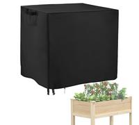 Copertura per scatola per piante impermeabile | Copertura impermeabile per letto da giardino rialzato invernale | Coperturaa ventilata per fioriera con coperturaa antigelo con maniglie per cortile ant