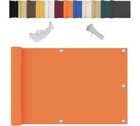 Copertura per Schermo per La Privacy del Balcone 110x750cm, Parabrezza A Pagamento, Protezione dal Vento Idrorepellente, con Corda E Occhielli in Alluminio, per Portico, Ponte, Cortile, Pat