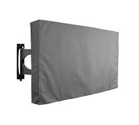 Copertura per schermo TV da esterni, multiuso, antipolvere, impermeabile, resistente, borsa protettiva (grigio, 76-81 cm)