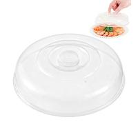 Copertura per schizzi a microonde, copertura per microonde trasparente per alimenti Plastica riutilizzabile Coperchio per piatto per microonde Coperchio per piatti per mantenere pulito(17cm)