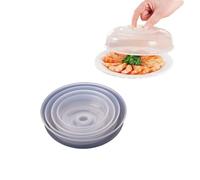 Copertura per schizzi a microonde, copertura per microonde trasparente per alimenti Plastica riutilizzabile Coperchio per piatto per microonde Coperchio per piatti per mantenere pulito(20cm)